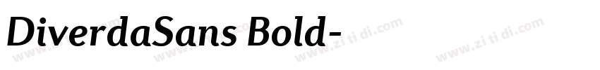 DiverdaSans Bold字体转换 DiverdaSans Bold字体转换
